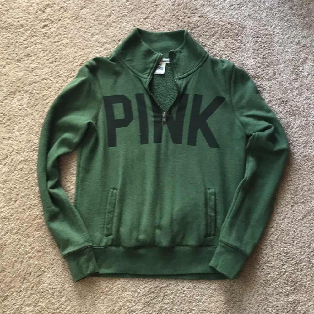 Pink by Victoria’s Secret Dark Green Pullover